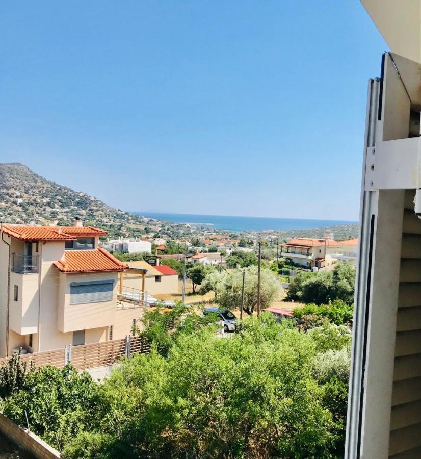 Apartamento Beautiful Maisonette With A View To The Mountains And The Sea Agia Marina  Exterior foto