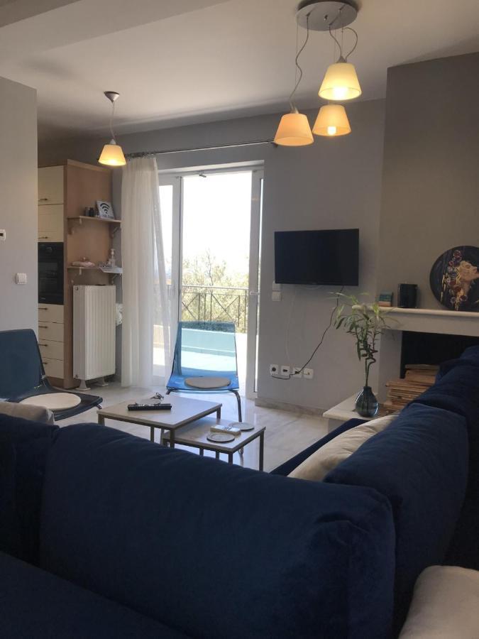 Beautiful Maisonette With A View To The Mountains And The Sea Agia Marina  Exterior foto