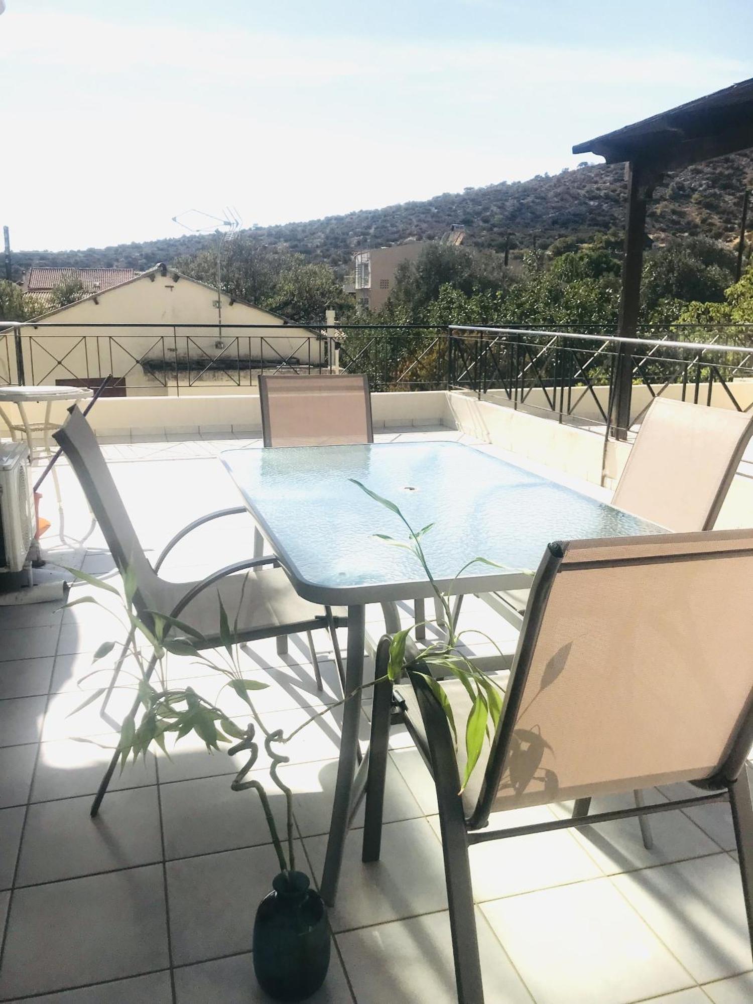 Beautiful Maisonette With A View To The Mountains And The Sea Agia Marina  Exterior foto